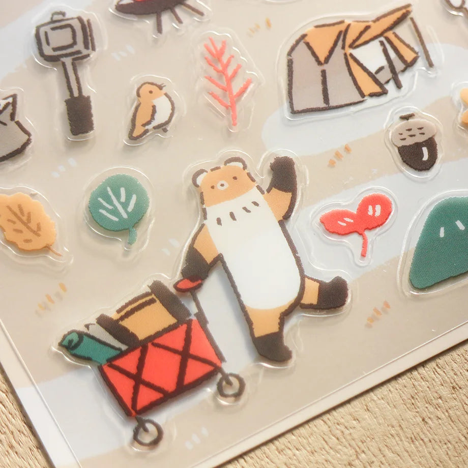 Masao Takahata Stickers - Yay!  Camping!