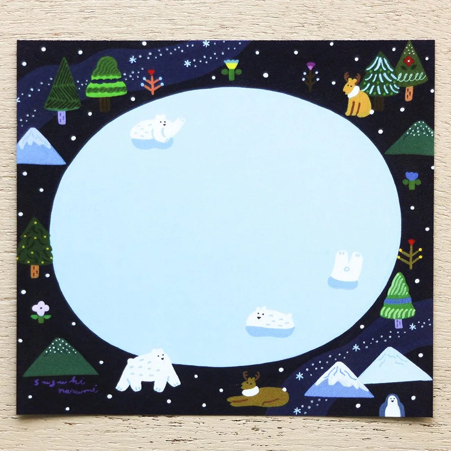 Narumi Suzuki Square Memo Pad - Animal Life