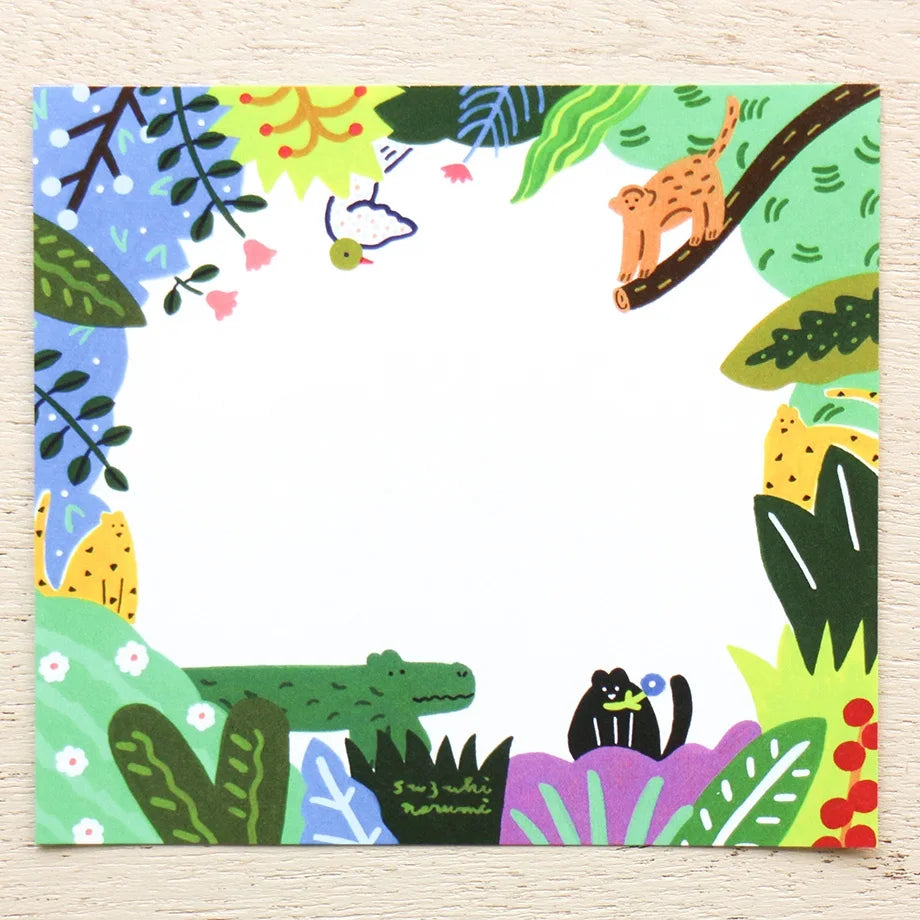 Narumi Suzuki Square Memo Pad - Animal Life