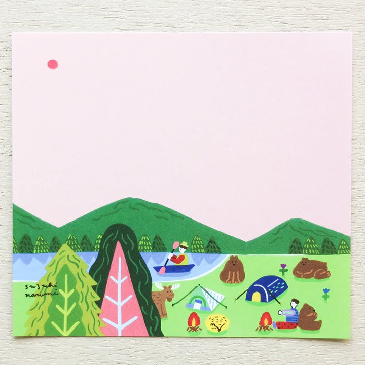 Narumi Suzuki Square Memo Pad - Animal Life