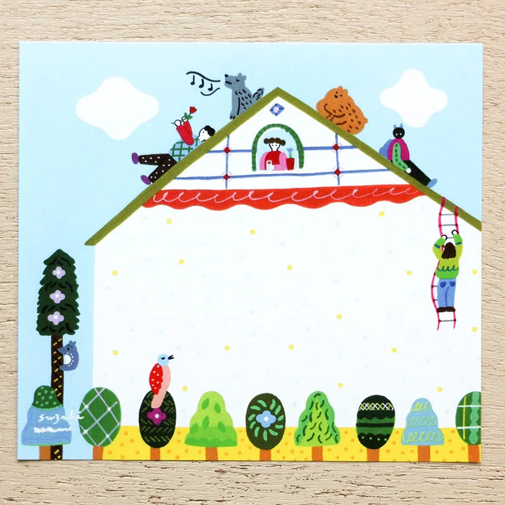 Narumi Suzuki Square Memo Pad - City Life