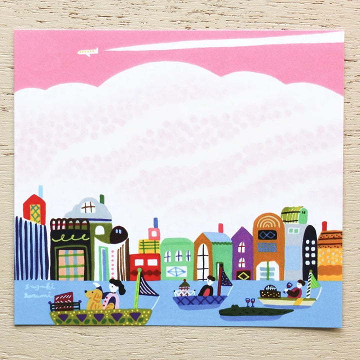 Narumi Suzuki Square Memo Pad - City Life