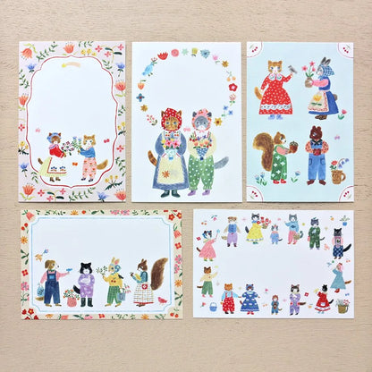 Aiko Fukawa Postcard Set - Little Fluffy Friends