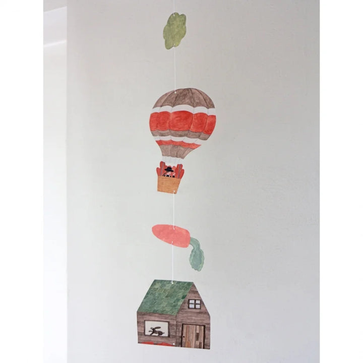 Necktie Mobile Card - Balloon & Carrot