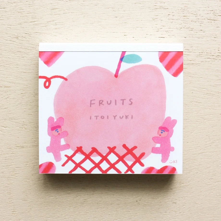 Yuki Itoi Square Memo Pad - Fruits