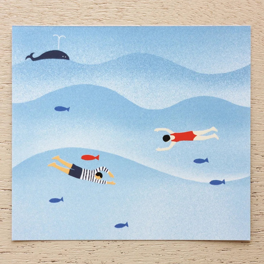 Nishi Shuku Square Memo Pad - Land Scape