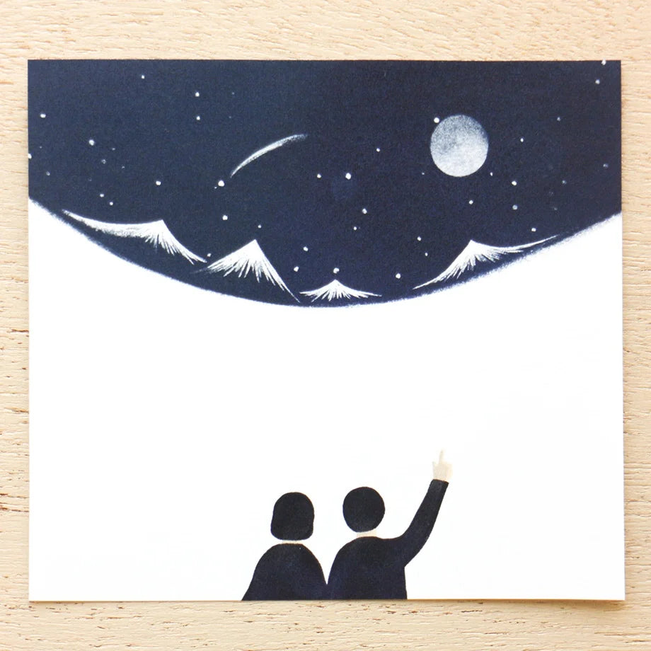 Nishi Shuku Square Memo Pad - Land Scape