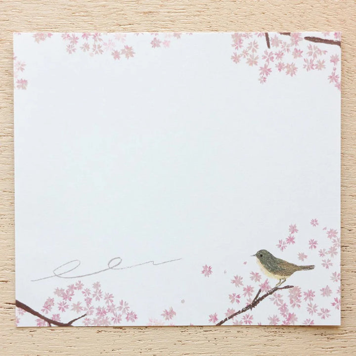 Yuko Omori Square Memo Pad - Cherry Blossoms