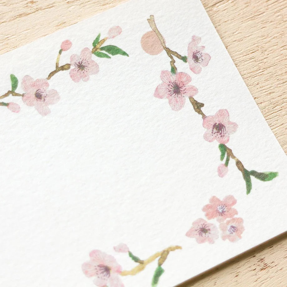 Yuko Omori Memo Pad - Cherry Blossoms