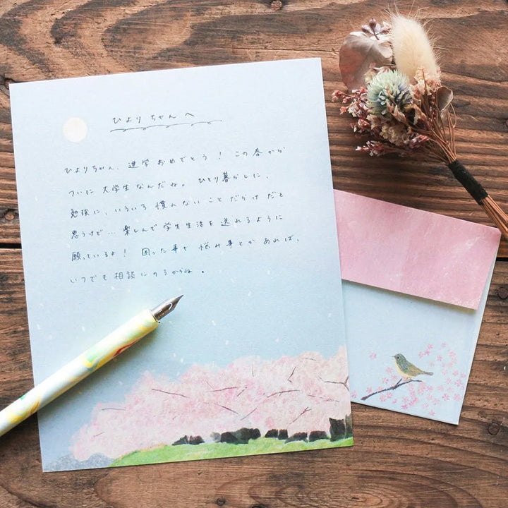 Yuko Omori Letter Set - Cherry Blossoms