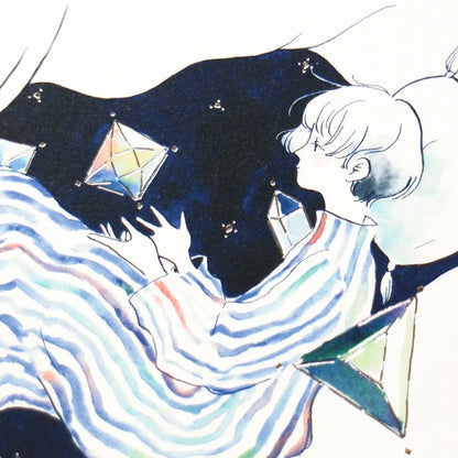 Sayuri Fujimaki Postcard - Moonlit Night