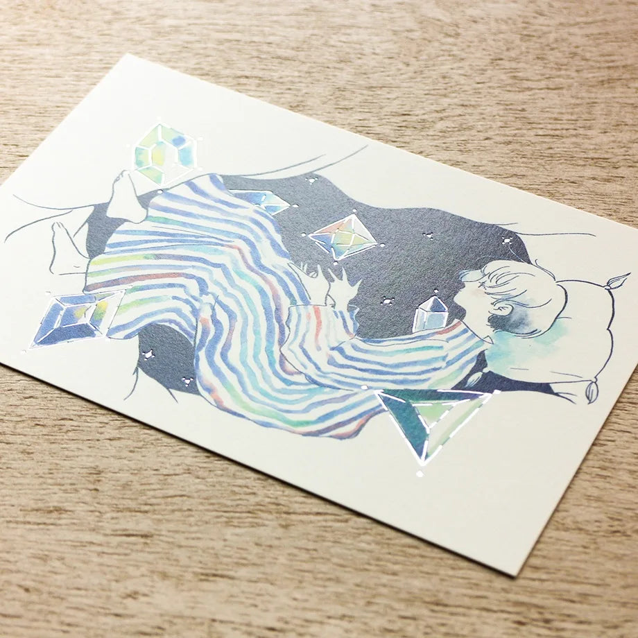 Sayuri Fujimaki Postcard - Moonlit Night