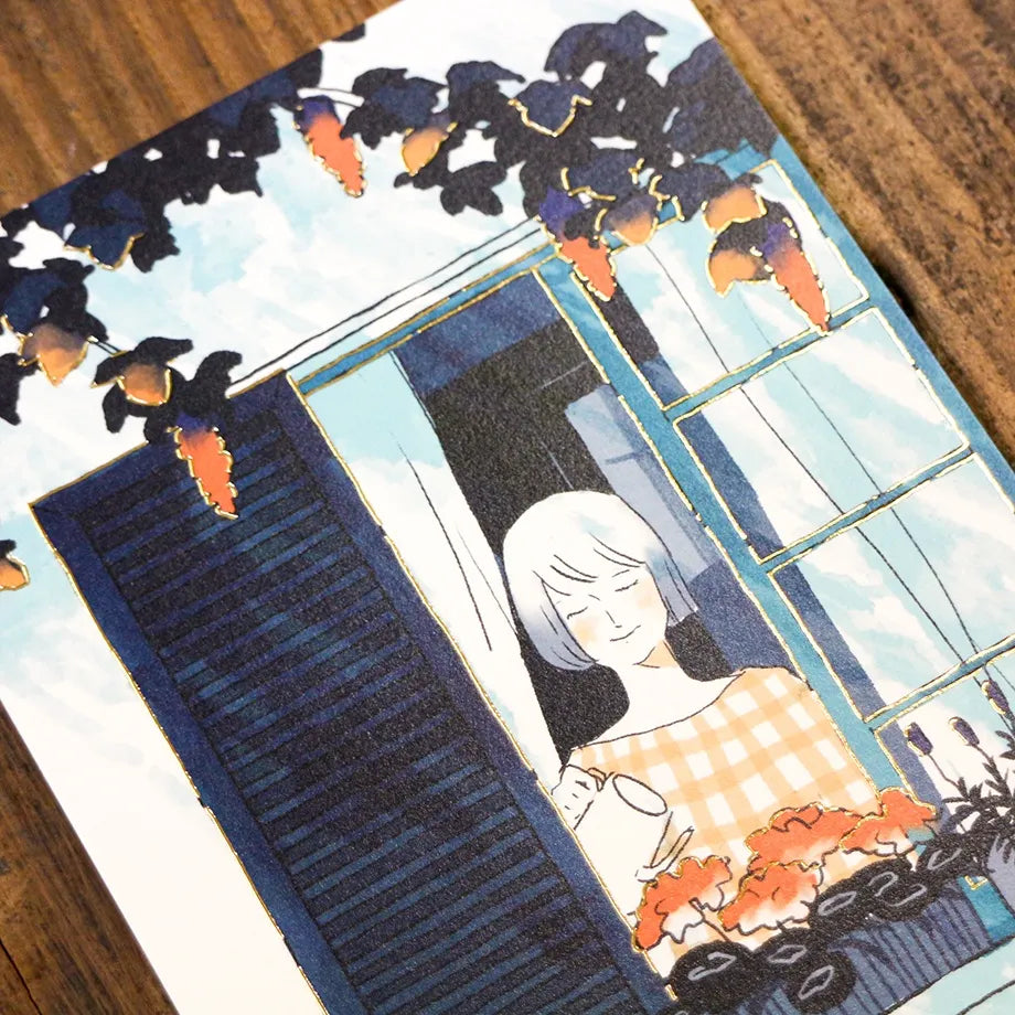 Sayuri Fujimaki Postcard - By the Window