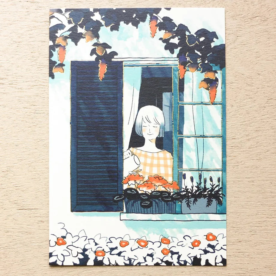 Sayuri Fujimaki Postcard - By the Window