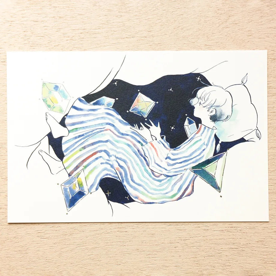 Sayuri Fujimaki Postcard - Moonlit Night