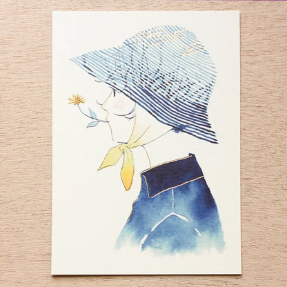 Sayuri Fujimaki Postcard - Japanese Silver Grass