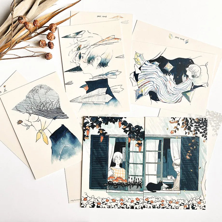 Sayuri Fujimaki Postcard - By the Window