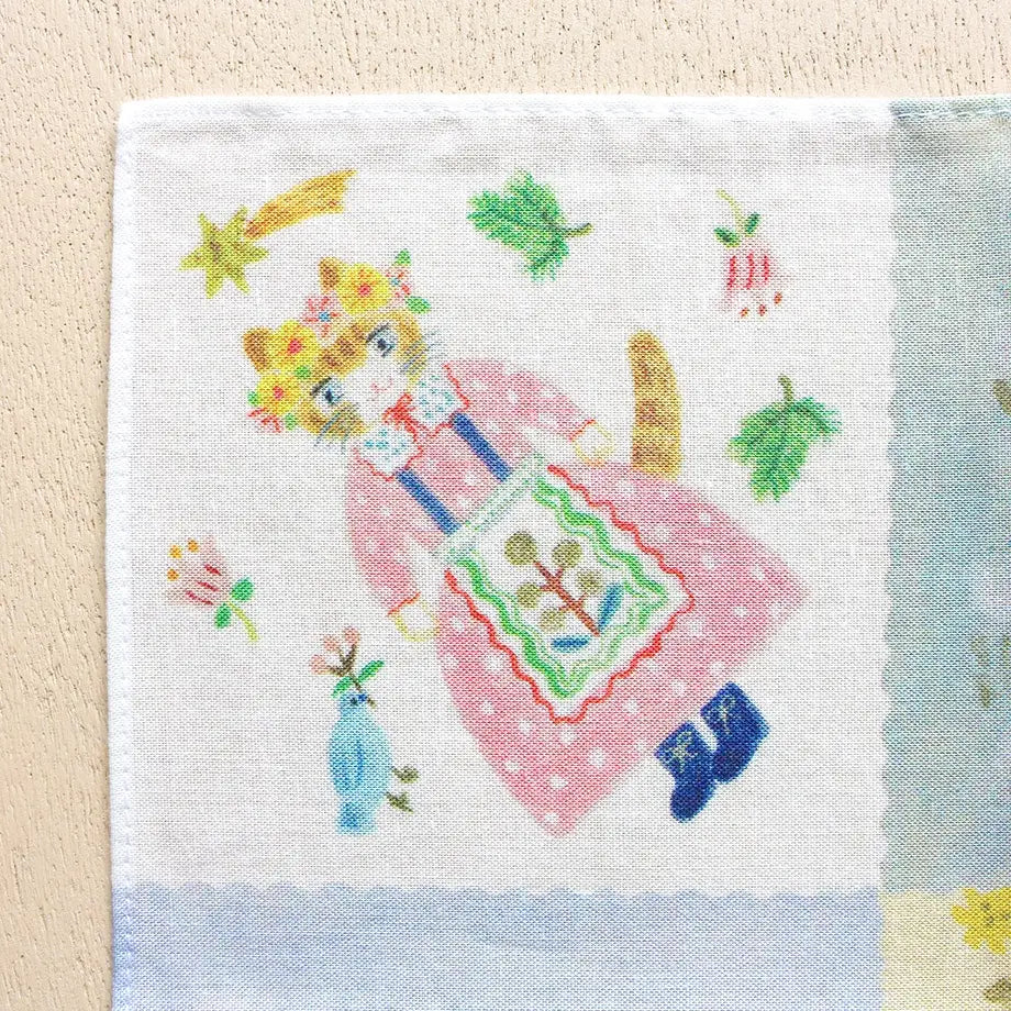 Aiko Fukawa Cotton 100% Handkerchief - Everyday is a new day!