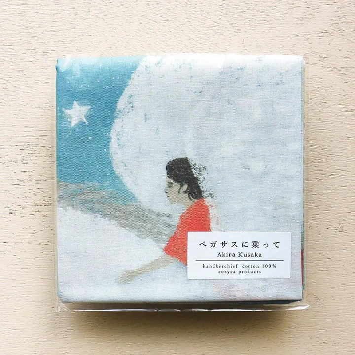 Akira Kusaka Cotton 100% Handkerchief - Pegasus