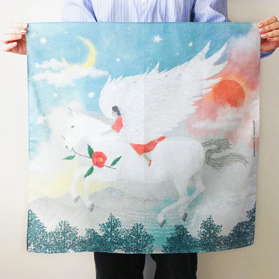 Akira Kusaka Cotton 100% Handkerchief - Pegasus