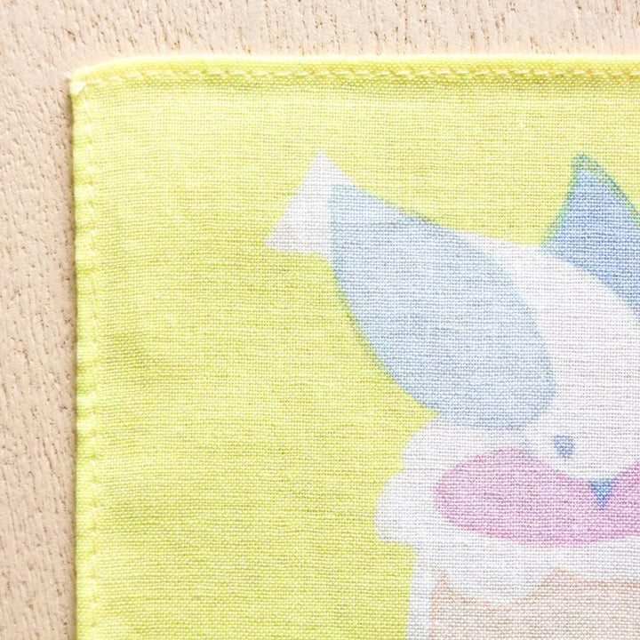 Yuka Hiiragi Cotton 100% Handkerchief - Flower and Warz