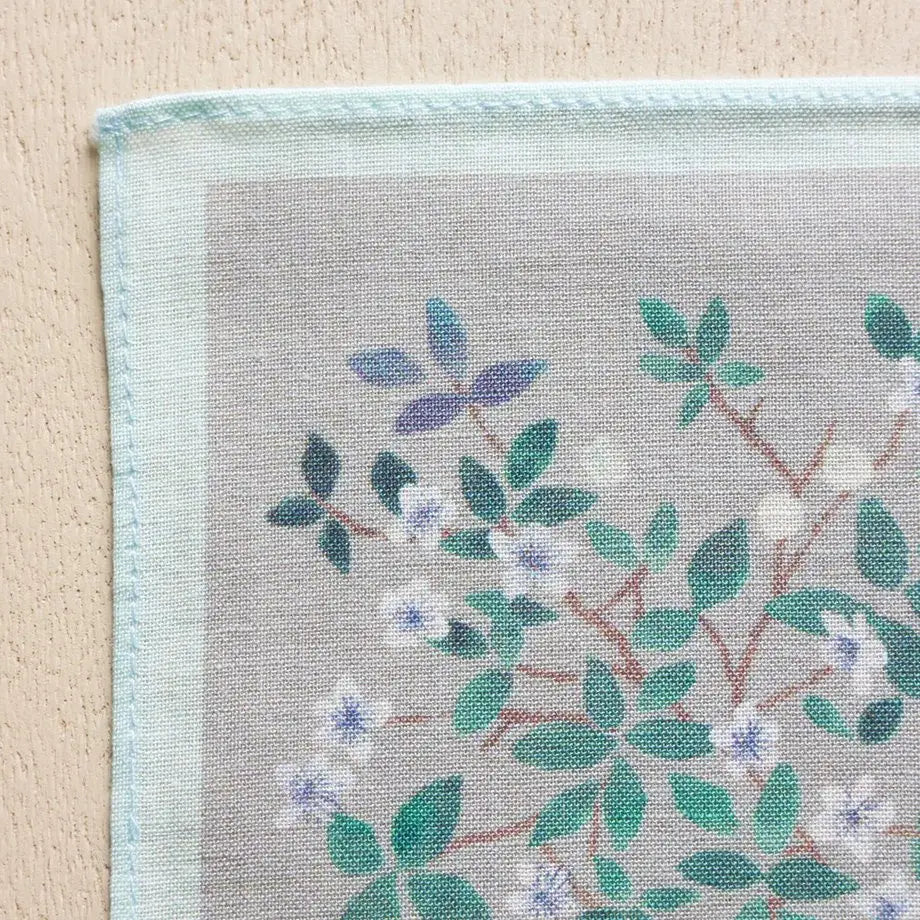 Yuko Omori Cotton 100% Handkerchief - myrtles