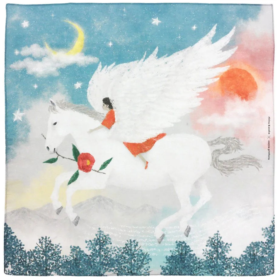 Akira Kusaka Cotton 100% Handkerchief - Pegasus