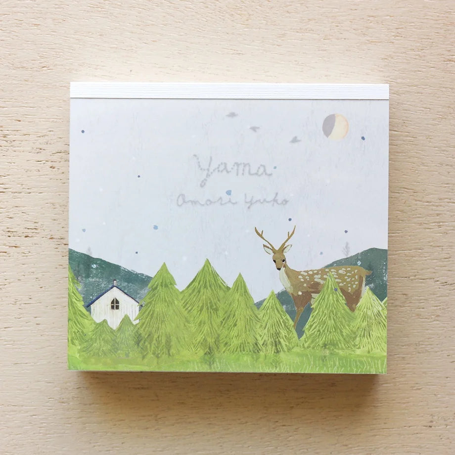 Yuko Omori Square Memo Pad - Mountain