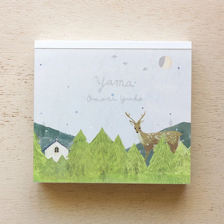 Yuko Omori Square Memo Pad - Mountain