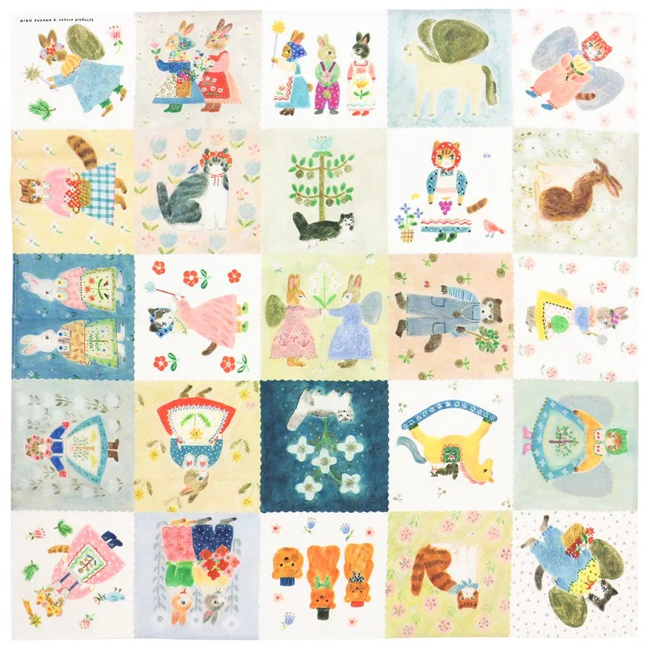 Aiko Fukawa Cotton 100% Handkerchief - Everyday is a new day!