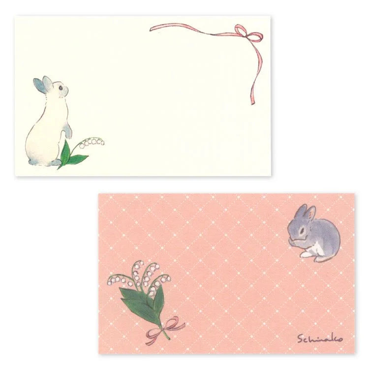 Shinako Moriyama Mini Message Card - Lilly of the Valley