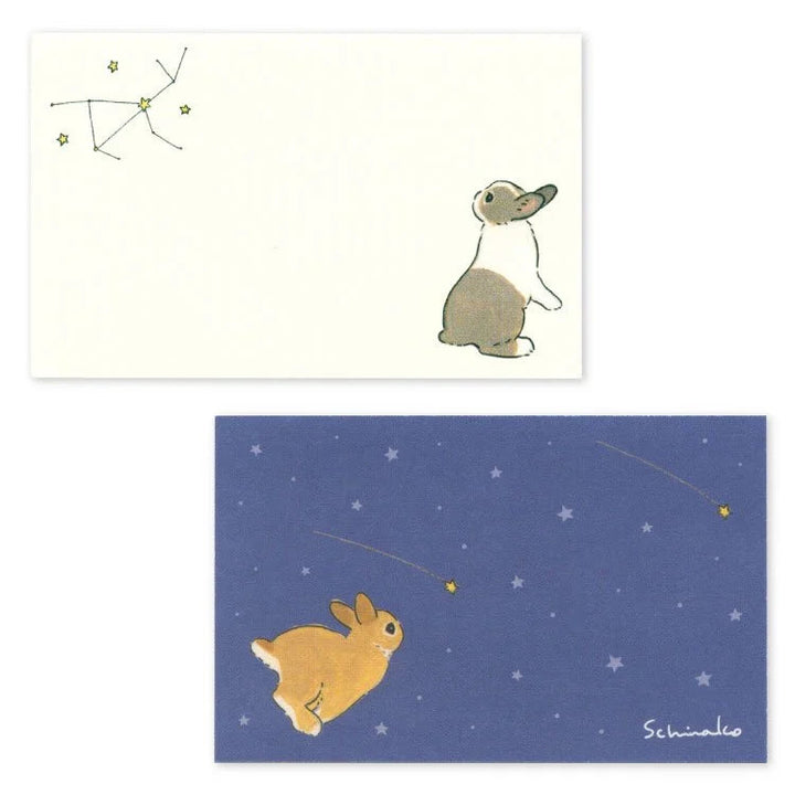 Last Stock Shinako Moriyama Mini Message Card - Starry Sky