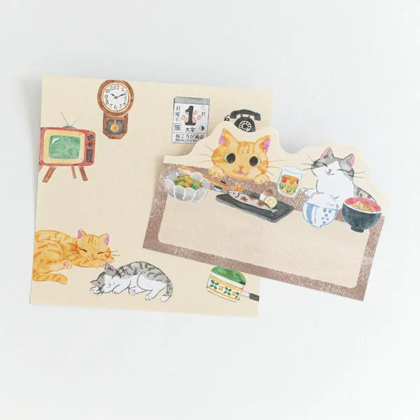 Cat Sticky Note - Cat at Home