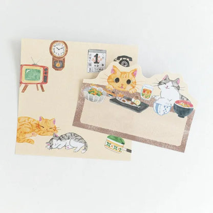 Cat Sticky Note - Cat at Home