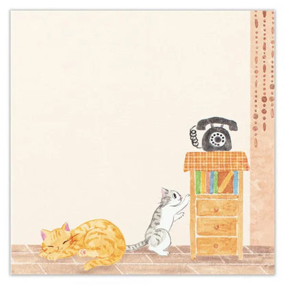 Cat Memo Pad - Cat at Home