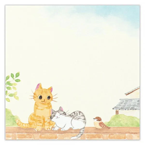 Cat Memo Pad - Cat at Home