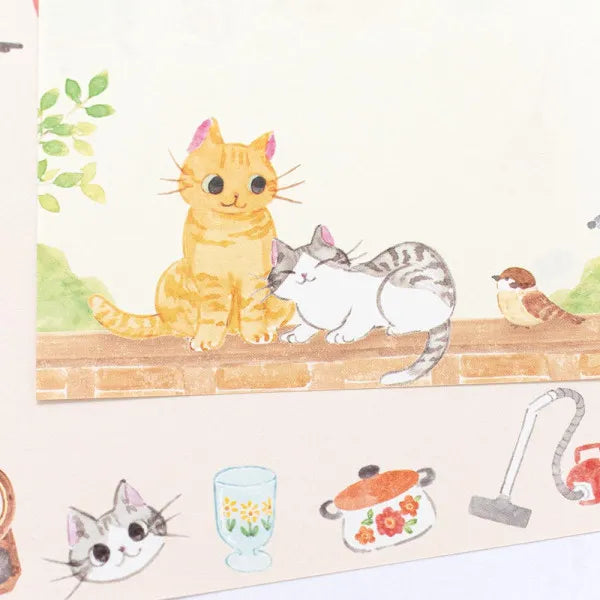 Cat Memo Pad - Cat at Home