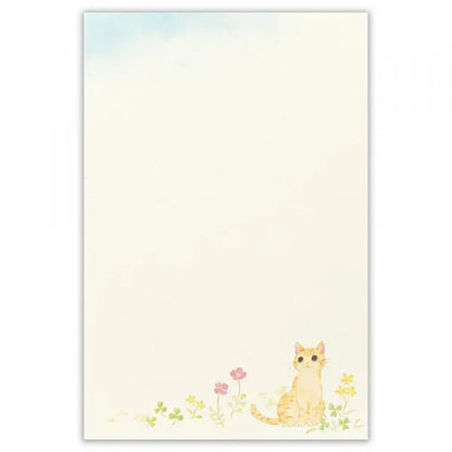 Writing Paper Pad - Cat in Spring