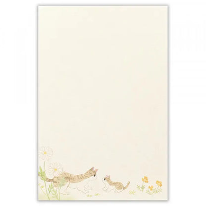 Writing Paper Pad - Cat in Spring