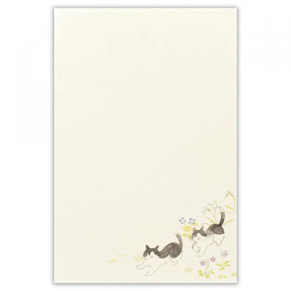 Writing Paper Pad - Cat in Spring