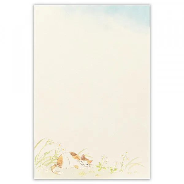 Writing Paper Pad - Cat in Spring
