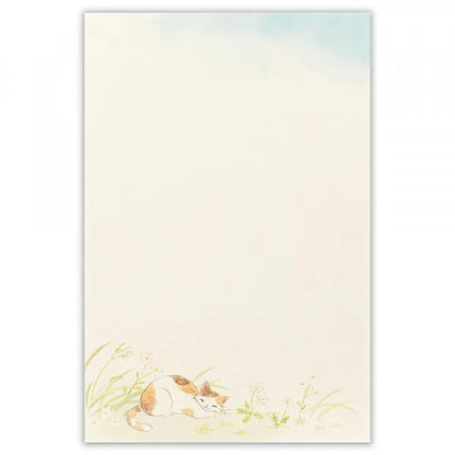 Writing Paper Pad - Cat in Spring
