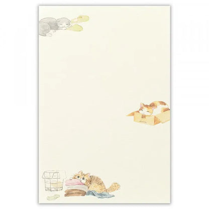 Writing Paper Pad - Cat at Home
