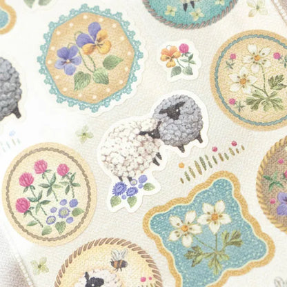 Embroidery Stickers - Sheep