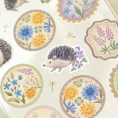 Embroidery Stickers - Hedgehog