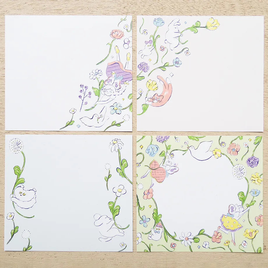 Heisuke Kitazawa / Square Memo Pad - In the Spring Wind