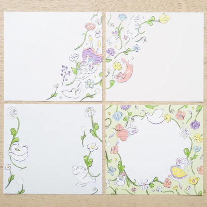 Heisuke Kitazawa / Square Memo Pad - In the Spring Wind