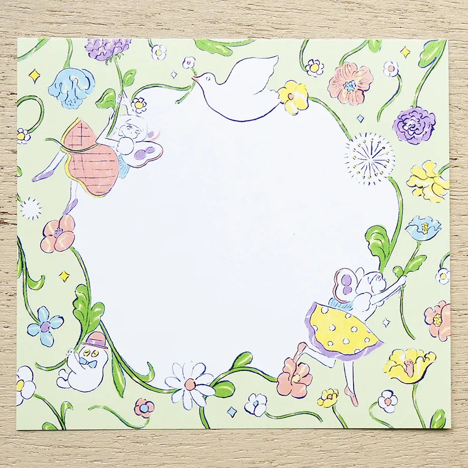Heisuke Kitazawa / Square Memo Pad - In the Spring Wind