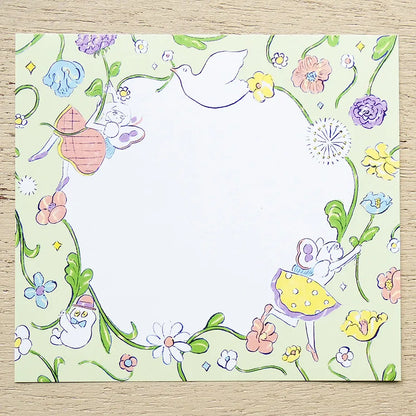 Heisuke Kitazawa / Square Memo Pad - In the Spring Wind