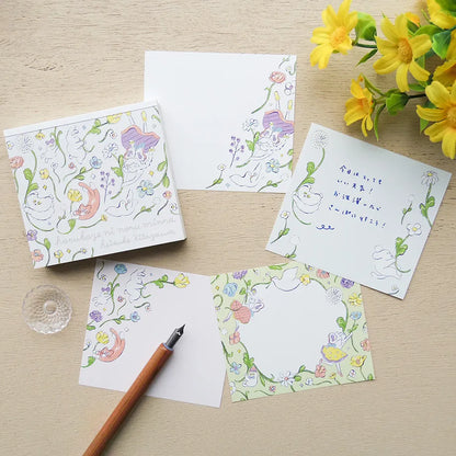 Heisuke Kitazawa / Square Memo Pad - In the Spring Wind